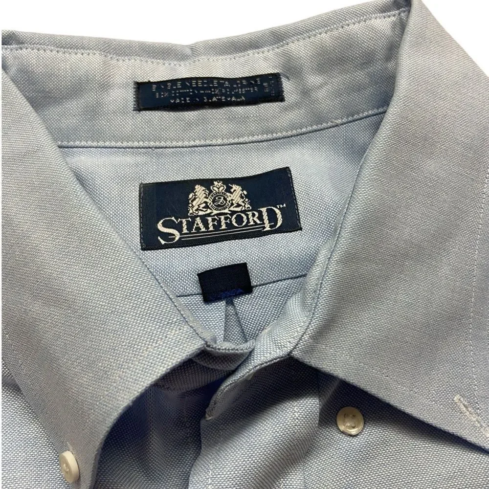 Stanford Blue Button down excellent condition size 17.5/35